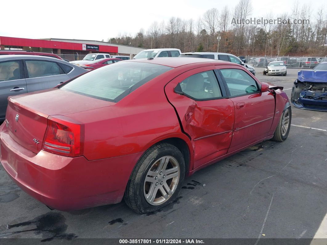 2006 Dodge Charger Rt Красный vin: 2B3KA53H76H302850