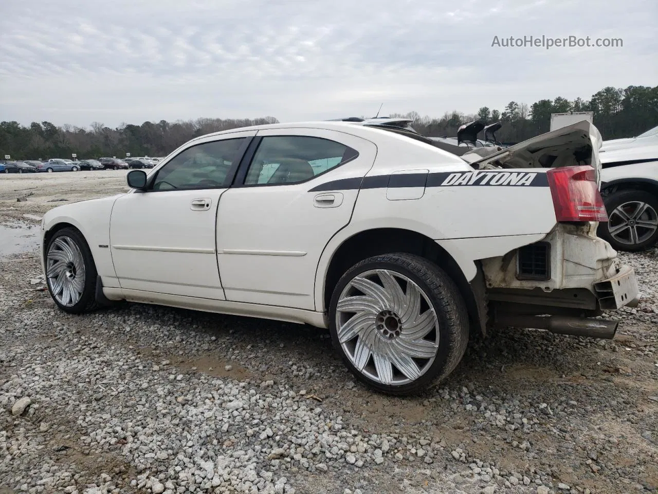 2006 Dodge Charger R/t White vin: 2B3KA53H76H473422