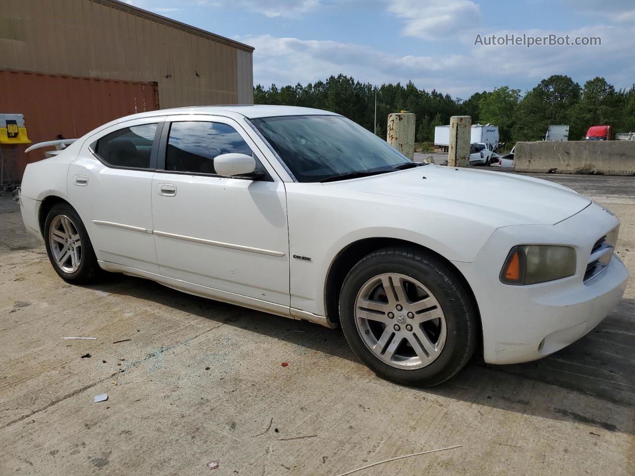 2006 Dodge Charger R/t Белый vin: 2B3KA53H96H399758