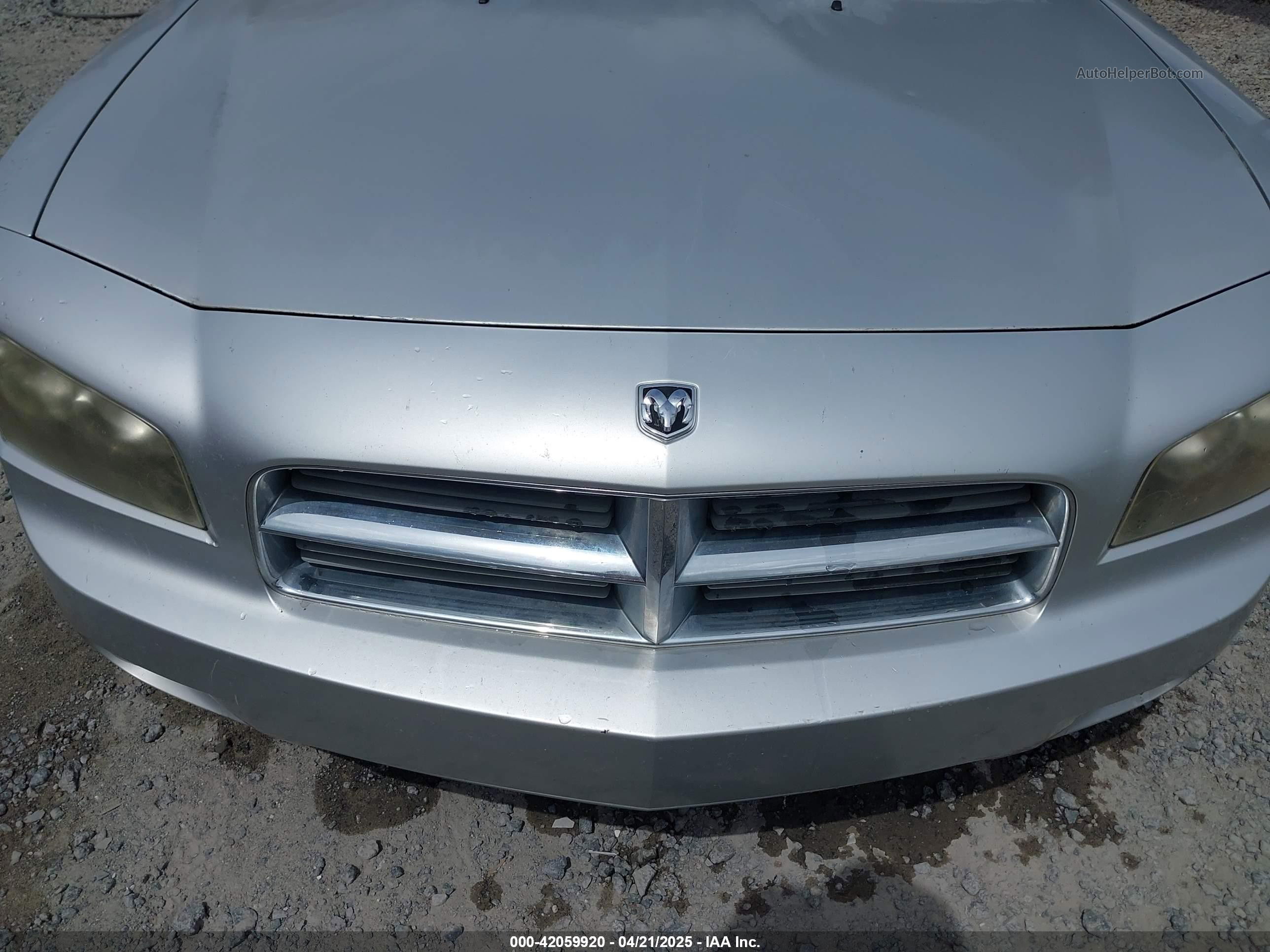 2006 Dodge Charger Rt Silver vin: 2B3KA53HX6H245060