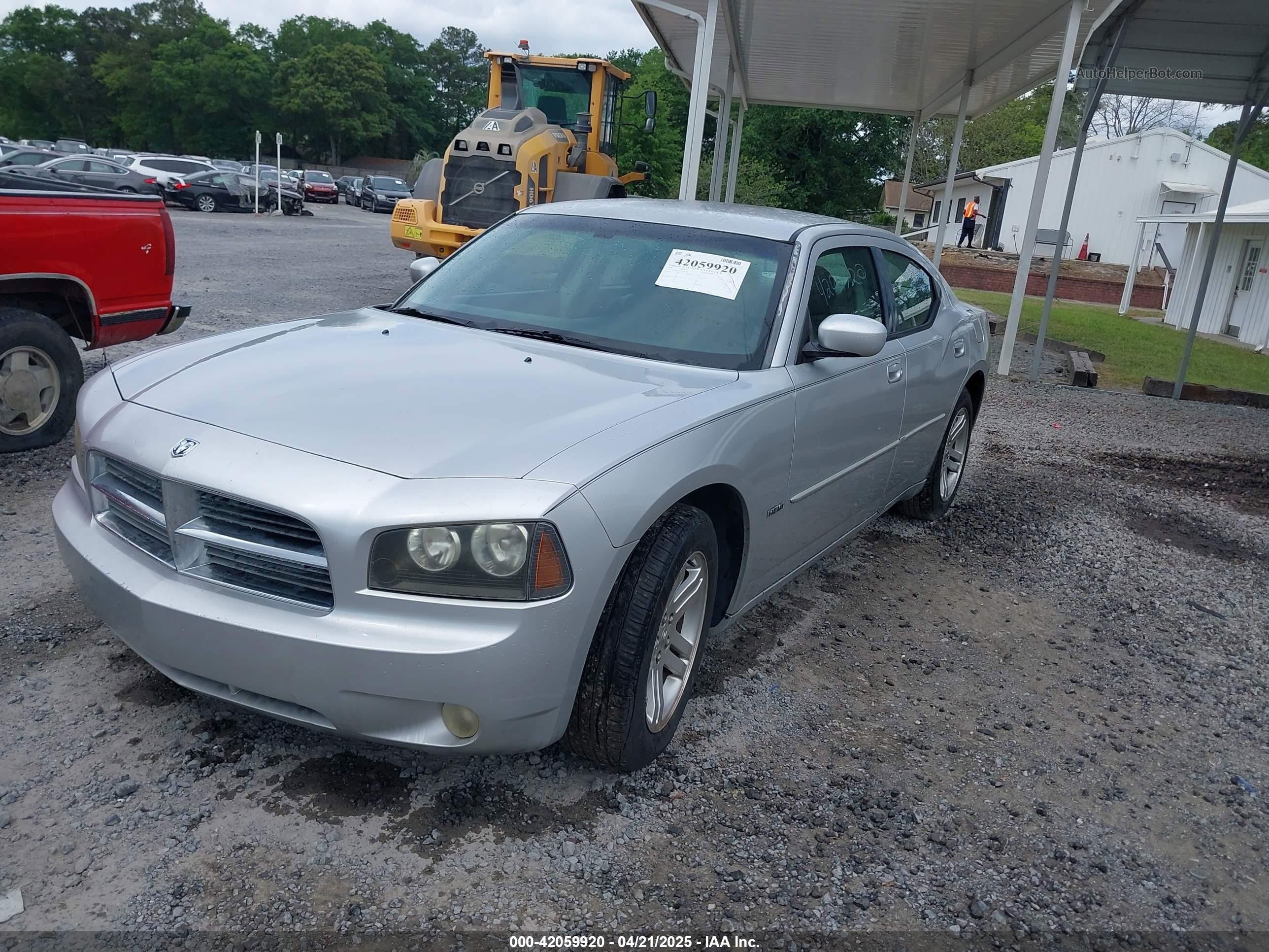 2006 Dodge Charger Rt Silver vin: 2B3KA53HX6H245060