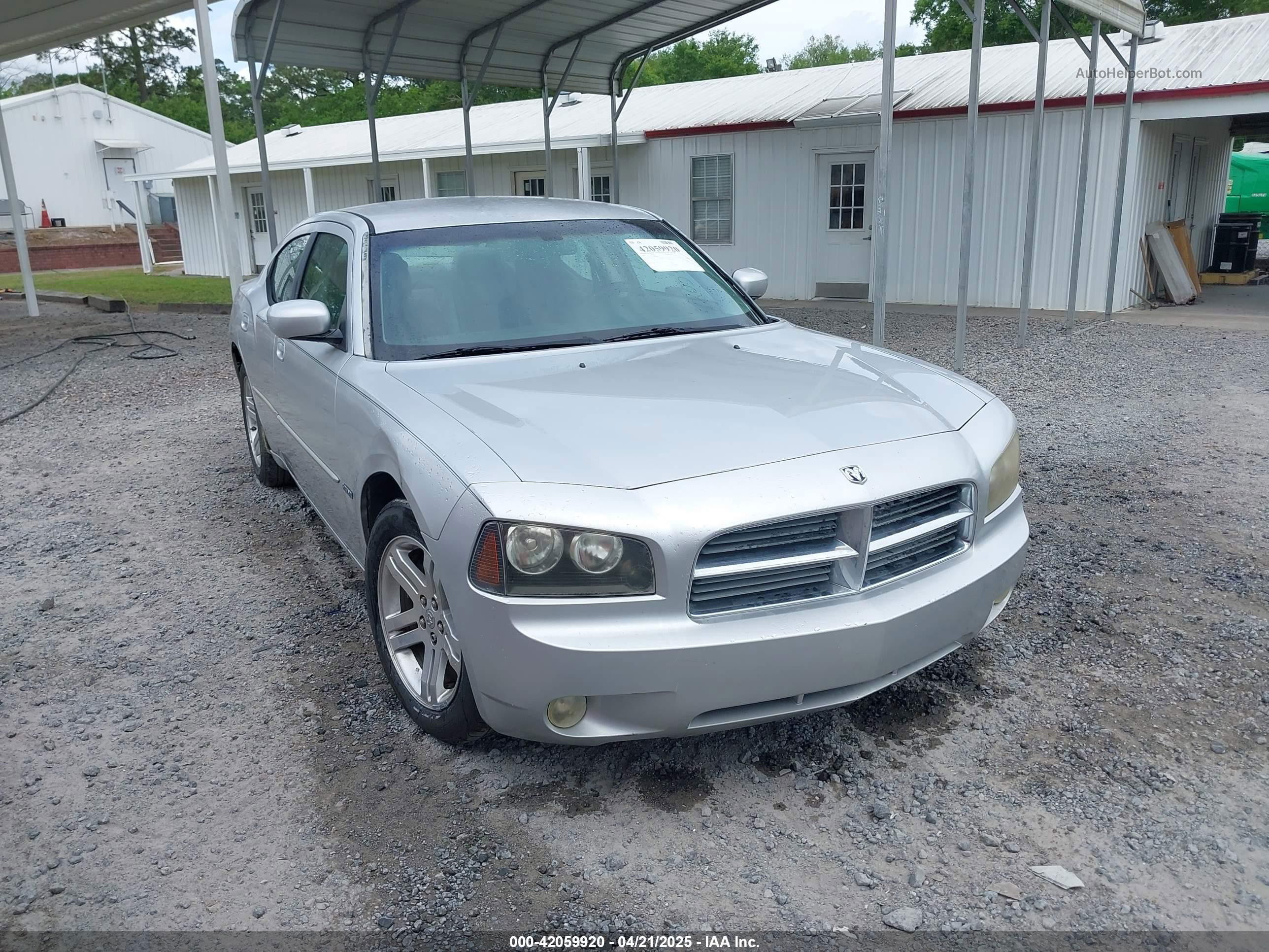 2006 Dodge Charger Rt Silver vin: 2B3KA53HX6H245060