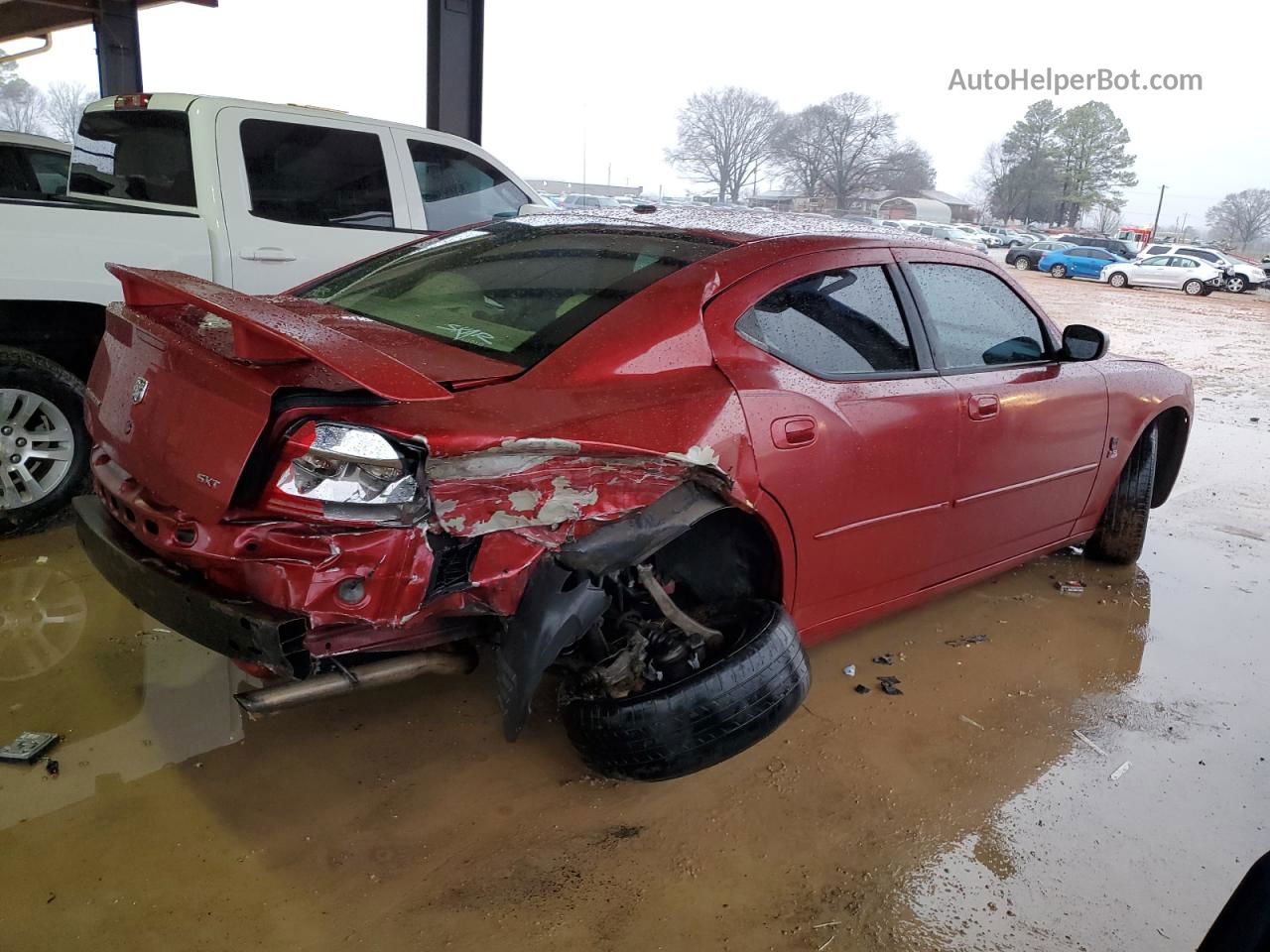 2006 Dodge Charger Se Red vin: 2B3LA43GX6H407307