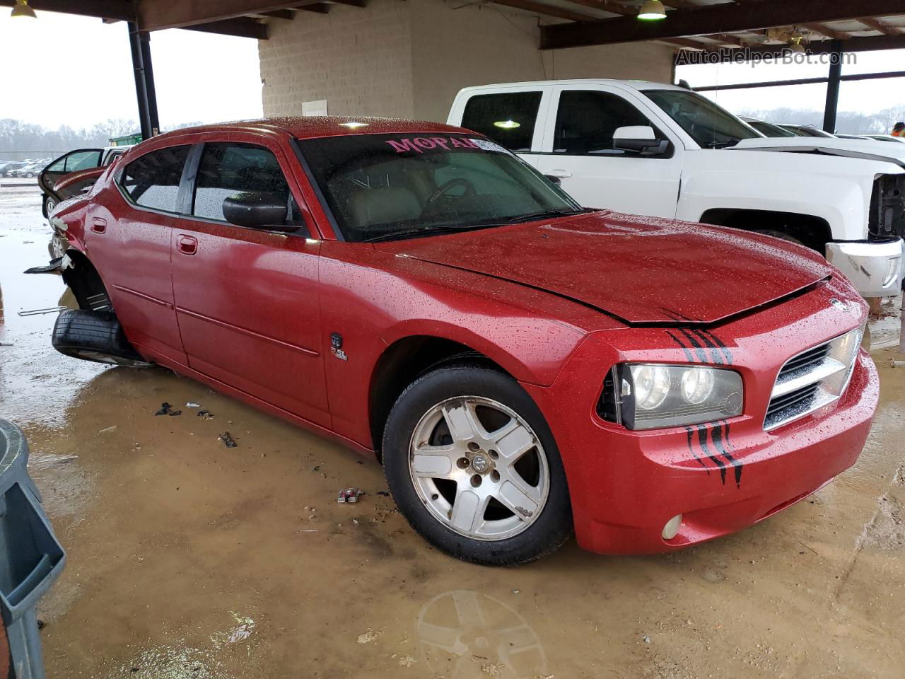 2006 Dodge Charger Se Red vin: 2B3LA43GX6H407307