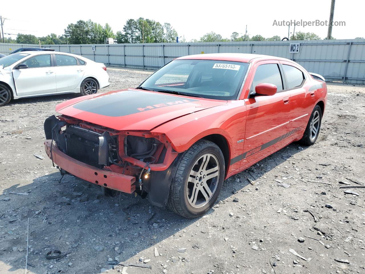 2006 Dodge Charger R/t Красный vin: 2B3LA53H16H474506