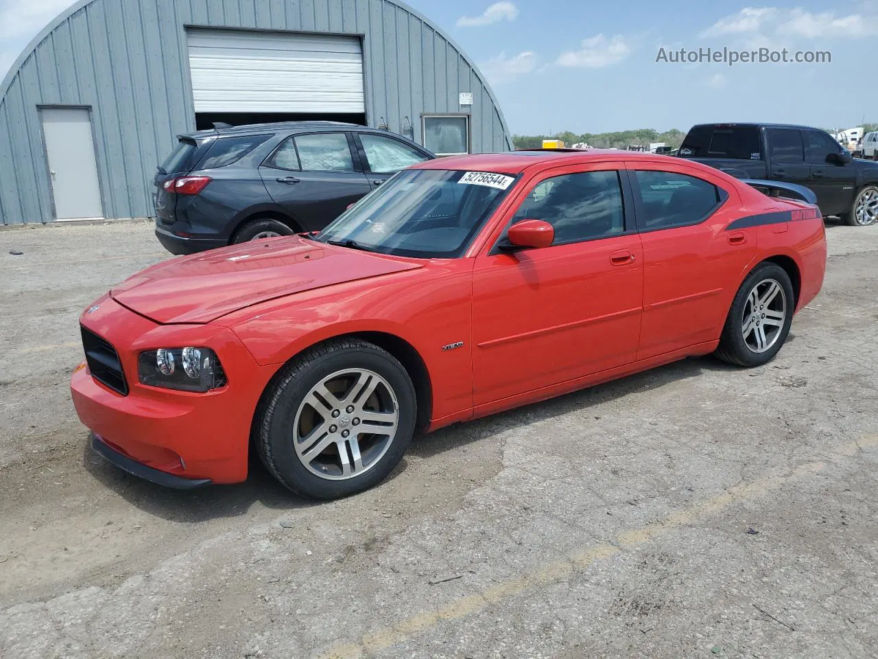 2006 Dodge Charger R/t Красный vin: 2B3LA53H96H473216