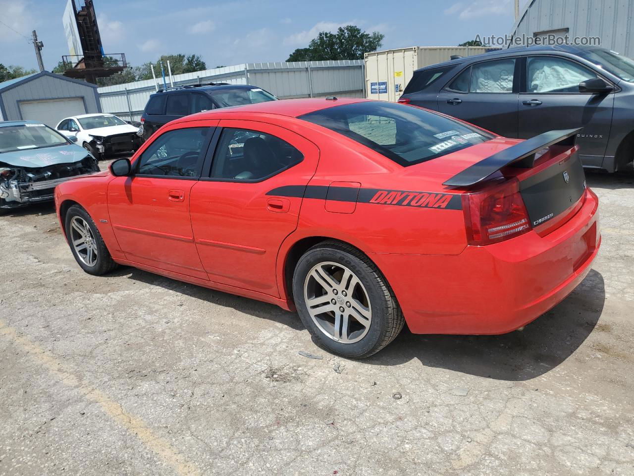 2006 Dodge Charger R/t Красный vin: 2B3LA53H96H473216