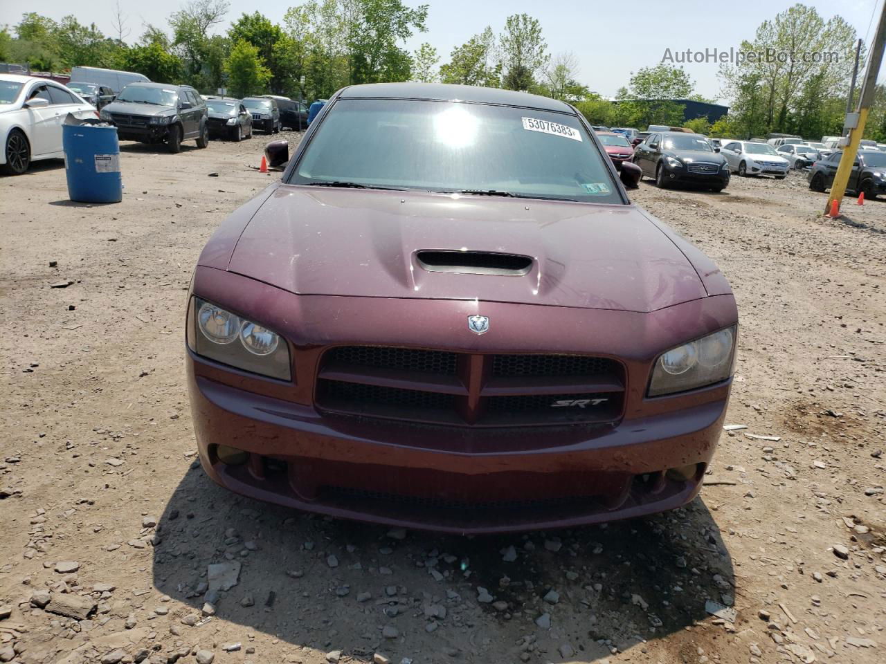 2006 Dodge Charger Srt-8 Burgundy vin: 2B3LA73W96H422034