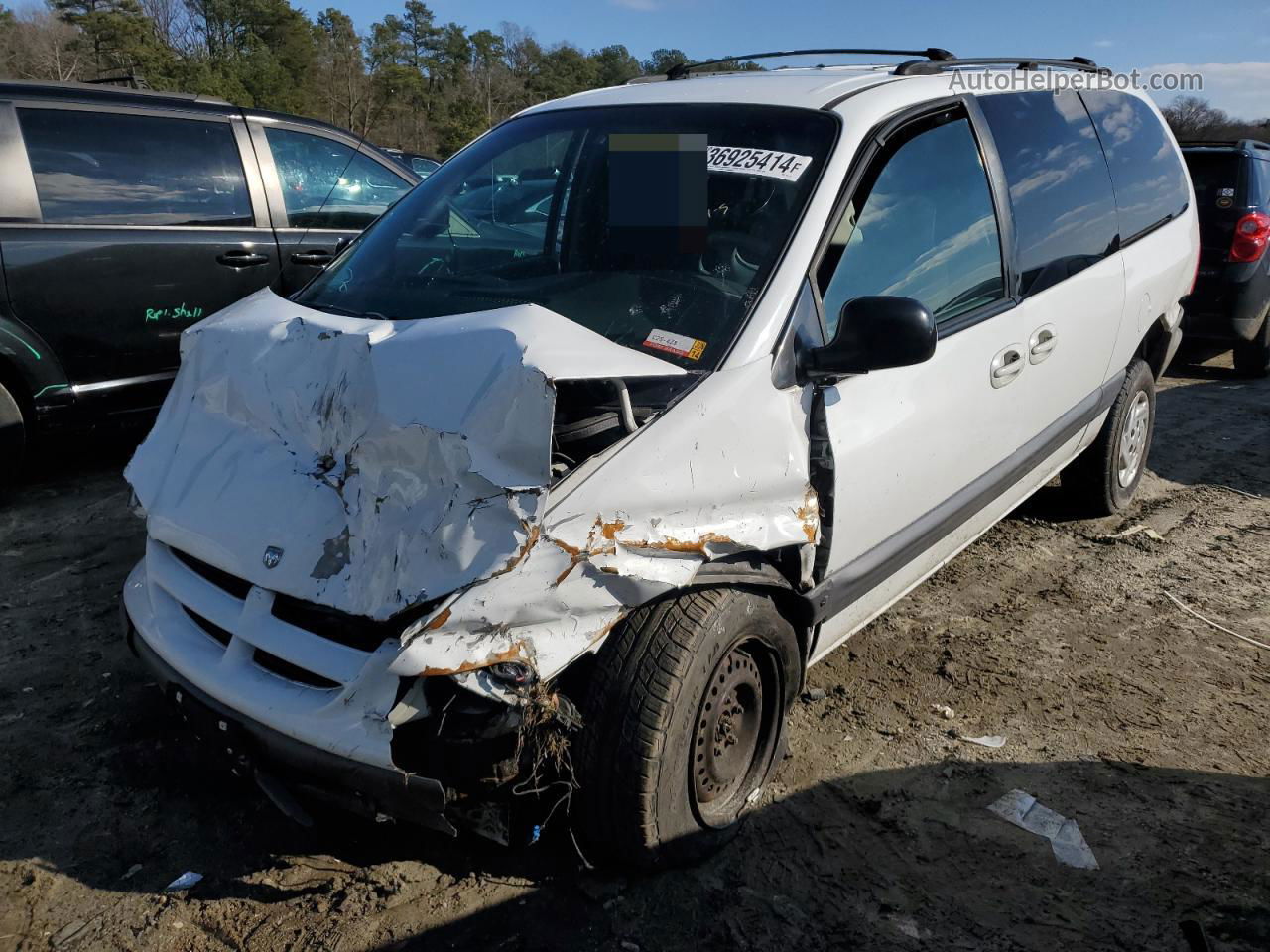 2000 Dodge Grand Caravan Se White vin: 2B4GP4432YR635810