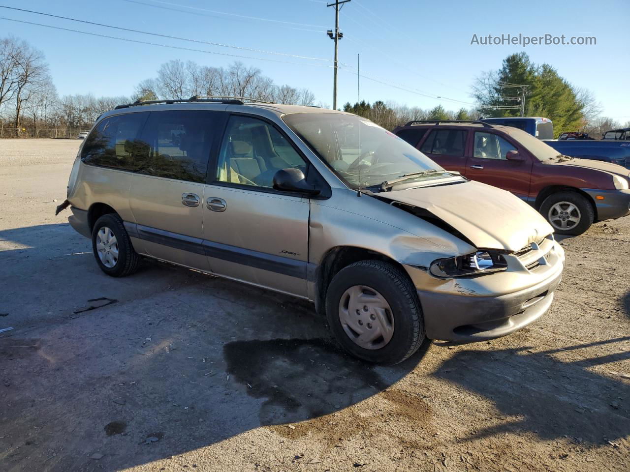 2000 Dodge Grand Caravan Se Золотой vin: 2B4GP4434YR691912