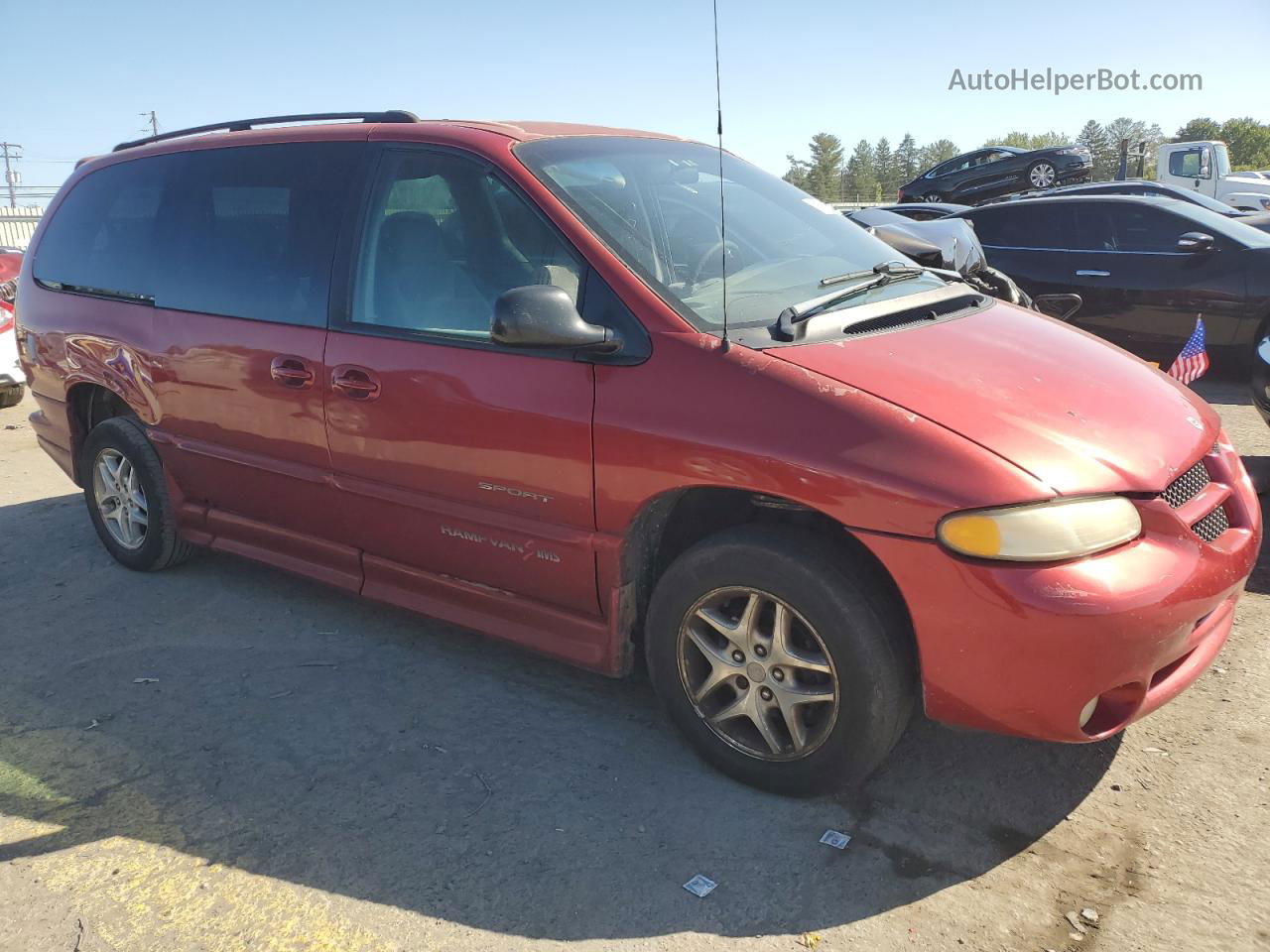 2000 Dodge Grand Caravan Se Красный vin: 2B4GP44G1YR575649