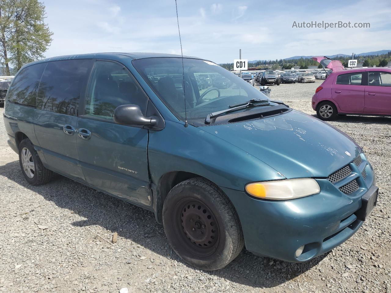 2000 Dodge Grand Caravan Se Зеленый vin: 2B4GP44G5YR705187