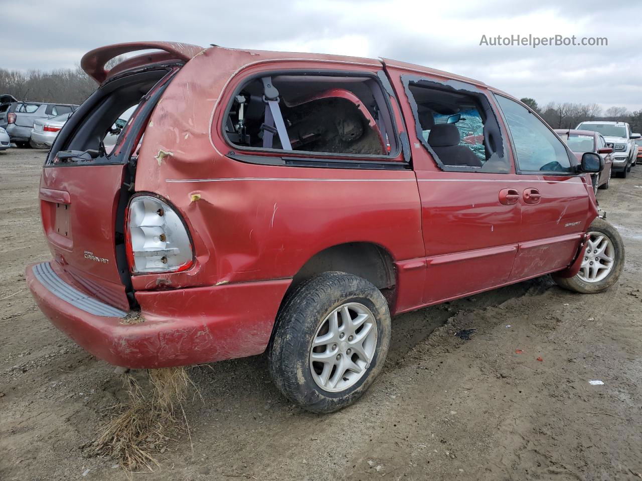 2000 Dodge Grand Caravan Se Red vin: 2B4GP44GXYR588450