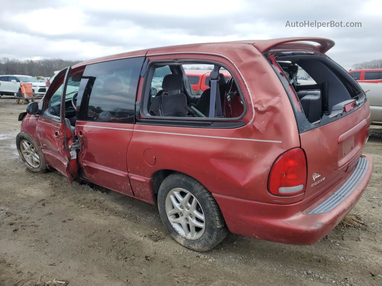 2000 Dodge Grand Caravan Se Red vin: 2B4GP44GXYR588450