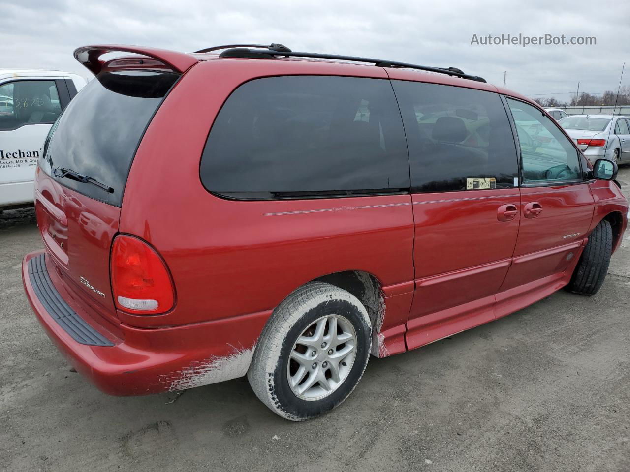 2000 Dodge Grand Caravan Se Red vin: 2B4GP44GXYR592854