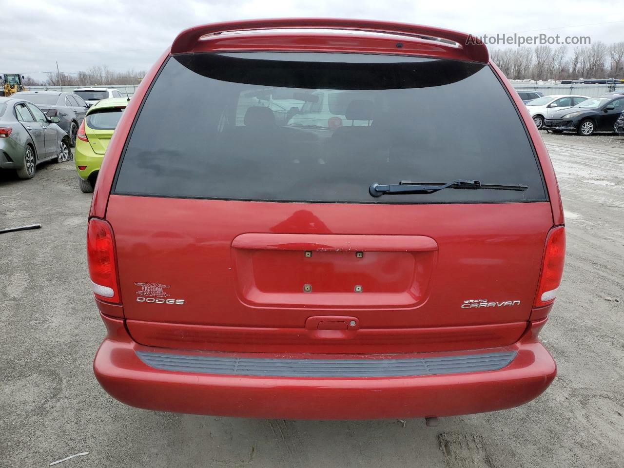 2000 Dodge Grand Caravan Se Red vin: 2B4GP44GXYR592854