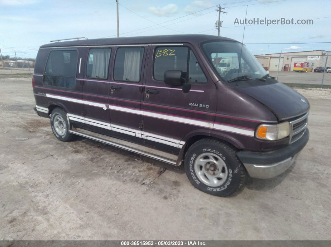 1994 Dodge Ram Van B250 Burgundy vin: 2B6HB21Y1RK579268