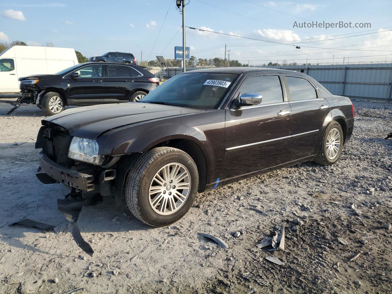 2010 Chrysler 300 Touring Black vin: 2C3CA4CD2AH155506