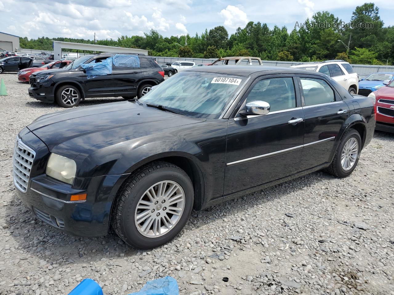 2010 Chrysler 300 Touring Black vin: 2C3CA5CV1AH246555