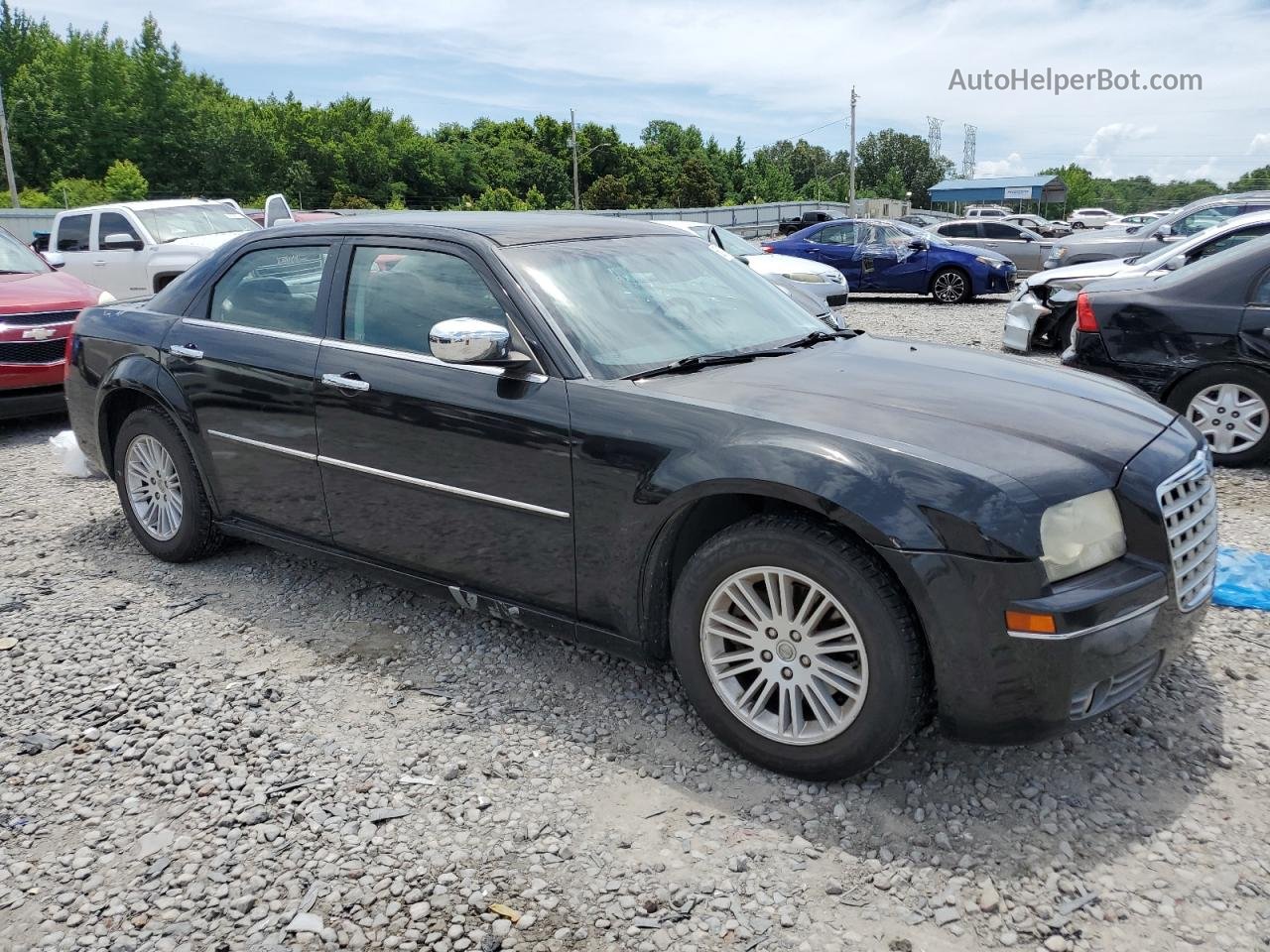 2010 Chrysler 300 Touring Black vin: 2C3CA5CV1AH246555