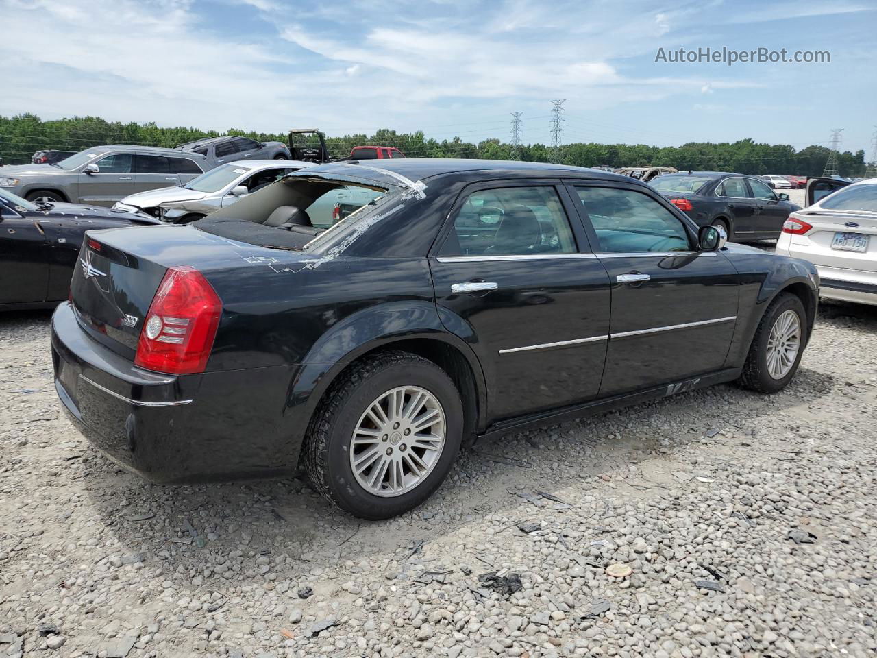 2010 Chrysler 300 Touring Black vin: 2C3CA5CV1AH246555