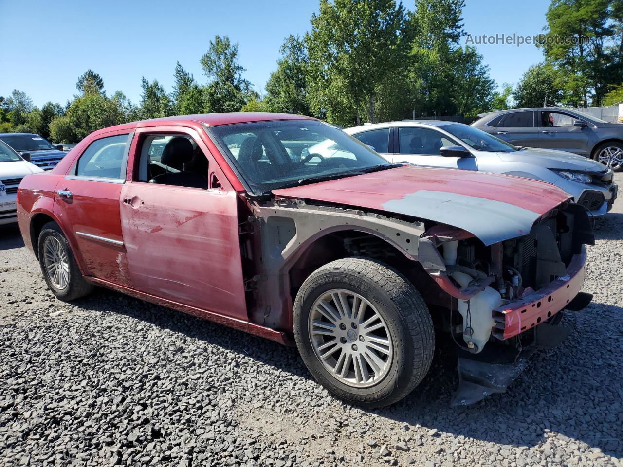 2010 Chrysler 300 Touring Красный vin: 2C3CA5CV1AH251528