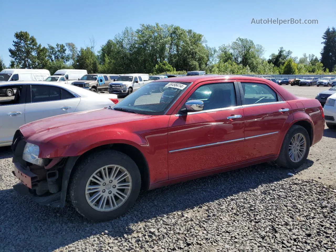 2010 Chrysler 300 Touring Красный vin: 2C3CA5CV1AH251528