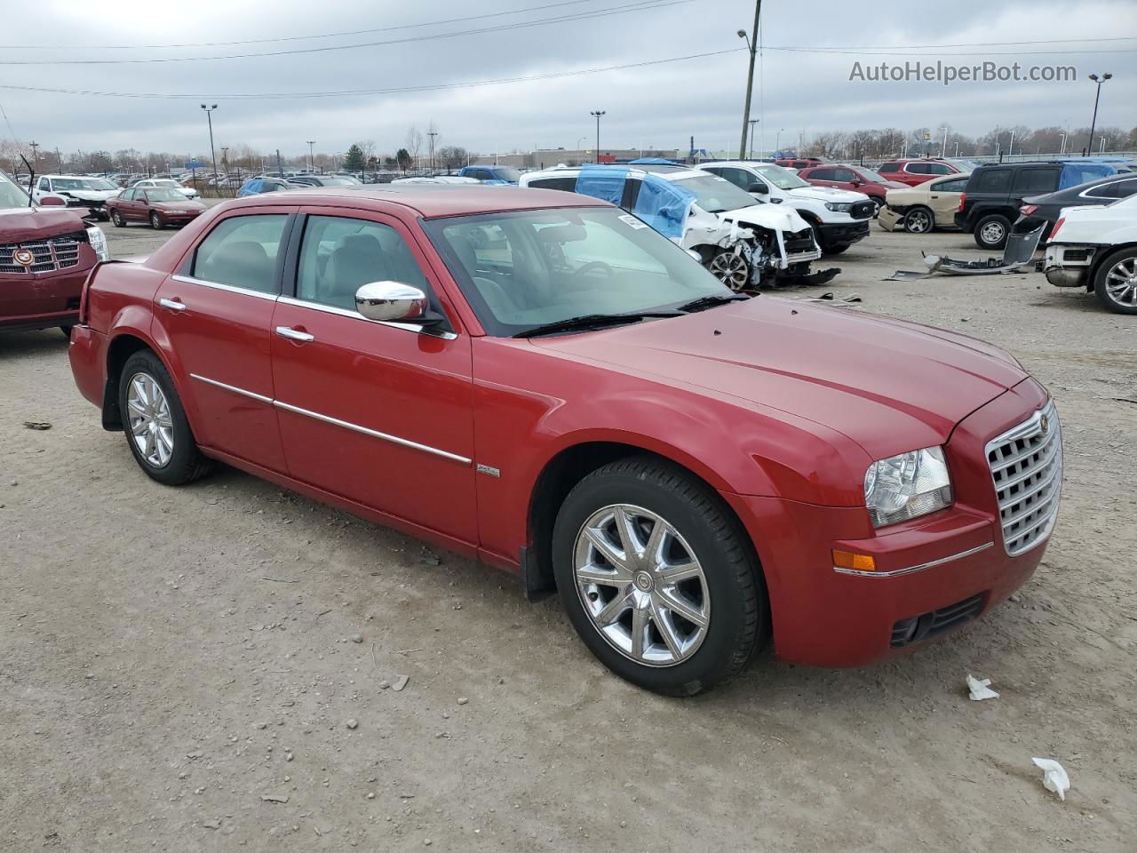 2010 Chrysler 300 Touring Red vin: 2C3CA5CV2AH328925