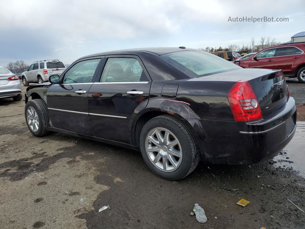 2010 Chrysler 300 Touring Black vin: 2C3CA5CV5AH148693