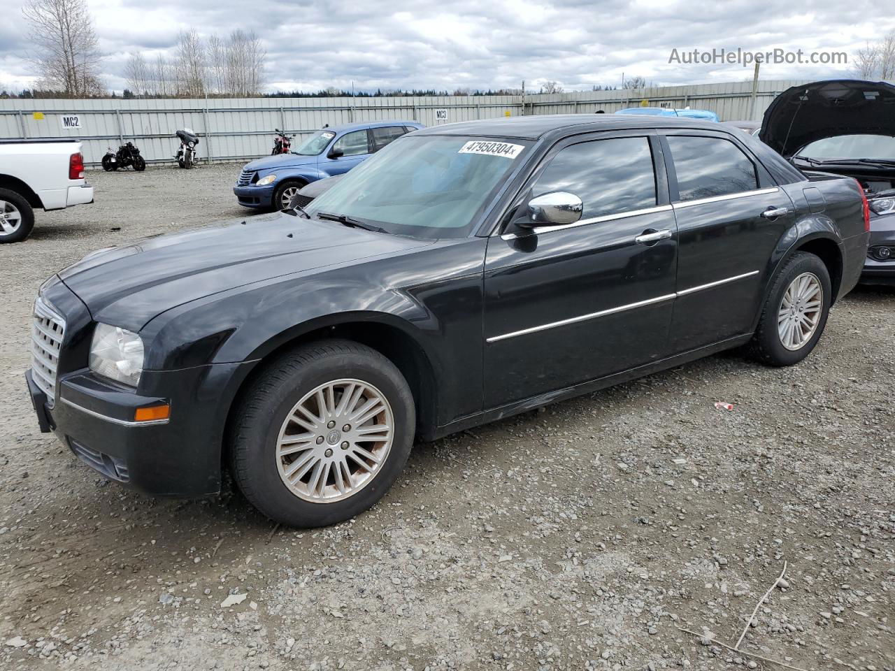 2010 Chrysler 300 Touring Black vin: 2C3CA5CV5AH206494