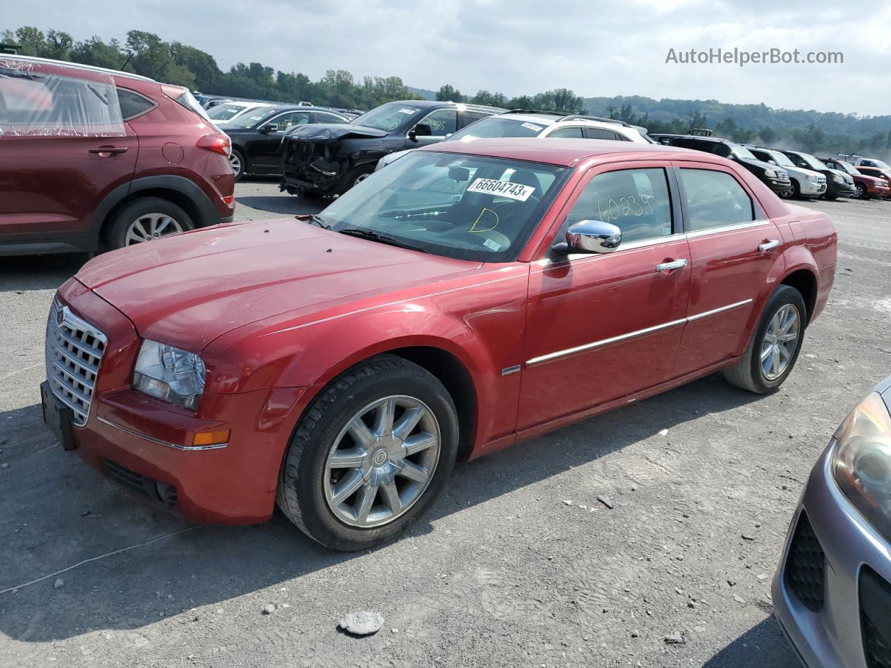 2010 Chrysler 300 Touring Red vin: 2C3CA5CV7AH146783