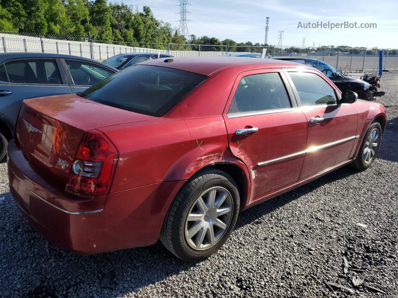 2010 Chrysler 300 Touring Red vin: 2C3CA5CVXAH329434