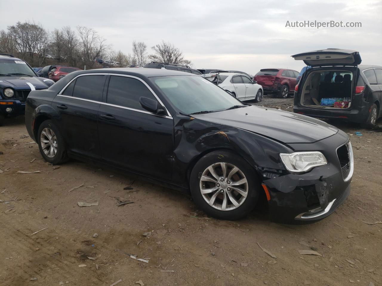 2016 Chrysler 300 Limited Black vin: 2C3CCAAG1GH164292