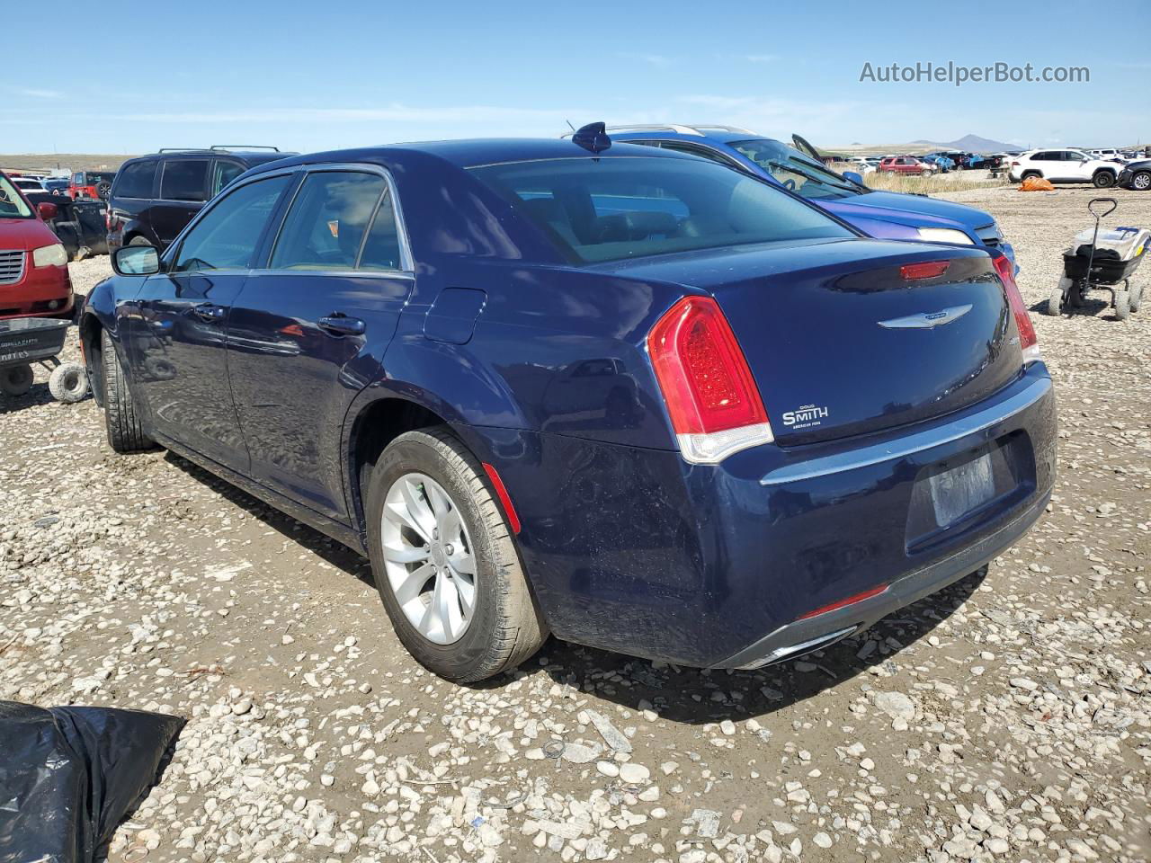 2016 Chrysler 300 Limited Синий vin: 2C3CCAAG1GH207948