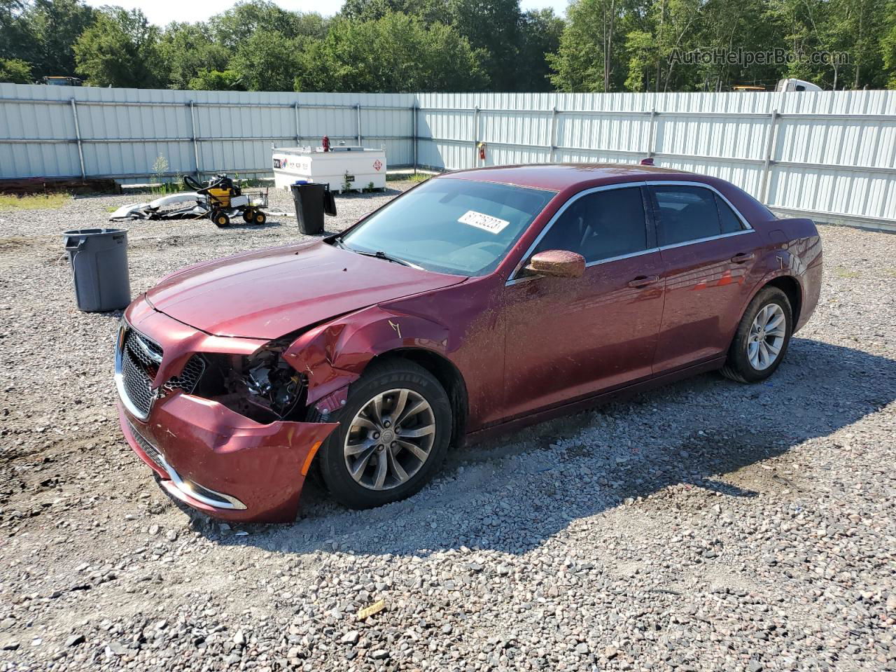 2016 Chrysler 300 Limited Бордовый vin: 2C3CCAAG2GH111388