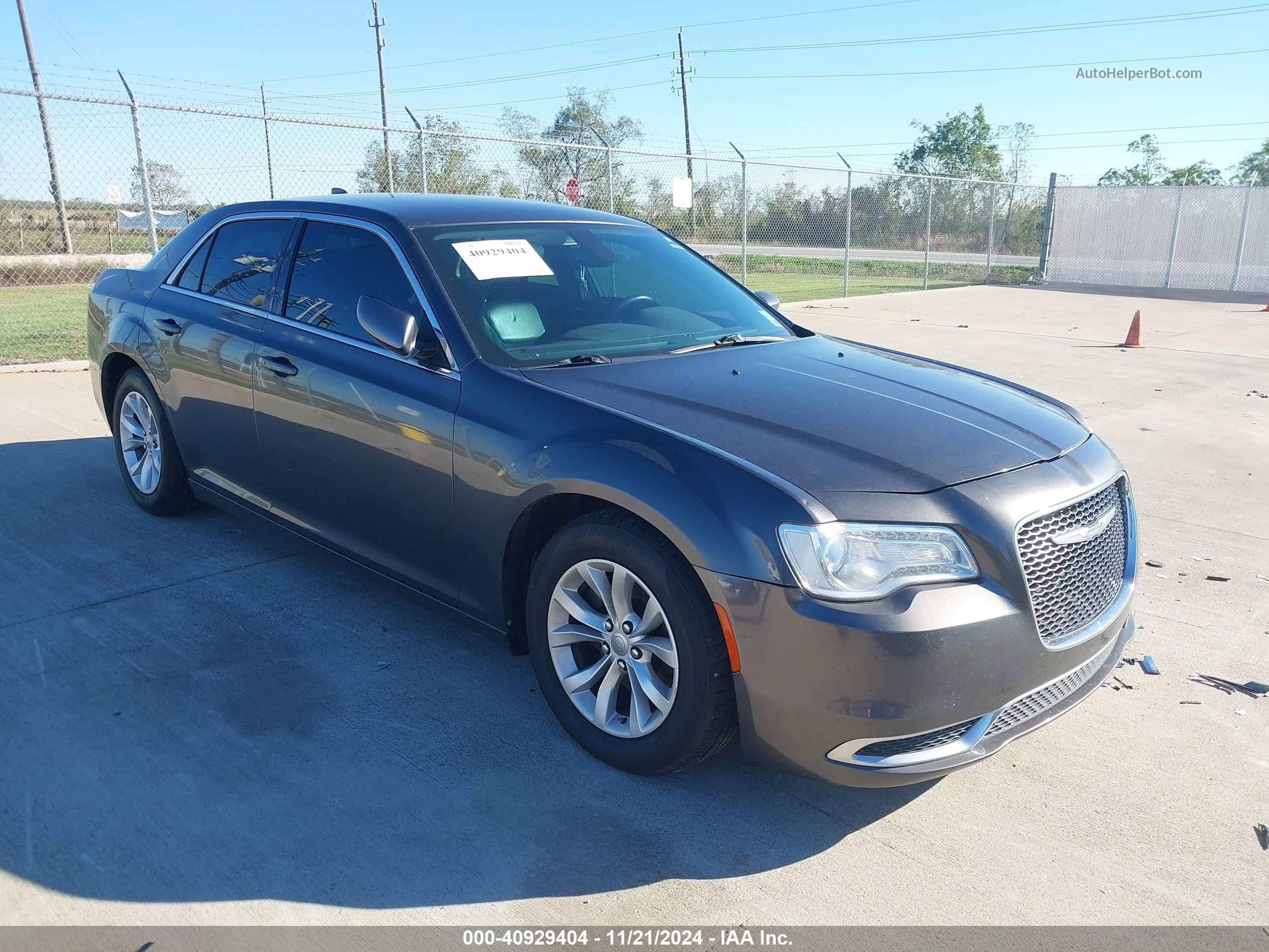 2016 Chrysler 300 Limited Gray vin: 2C3CCAAG3GH106376
