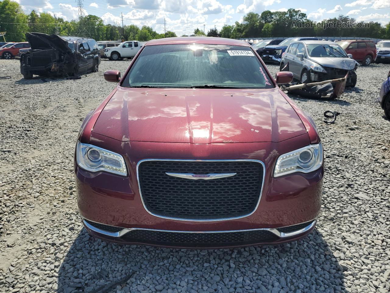 2017 Chrysler 300 Limited Burgundy vin: 2C3CCAAG3HH577414