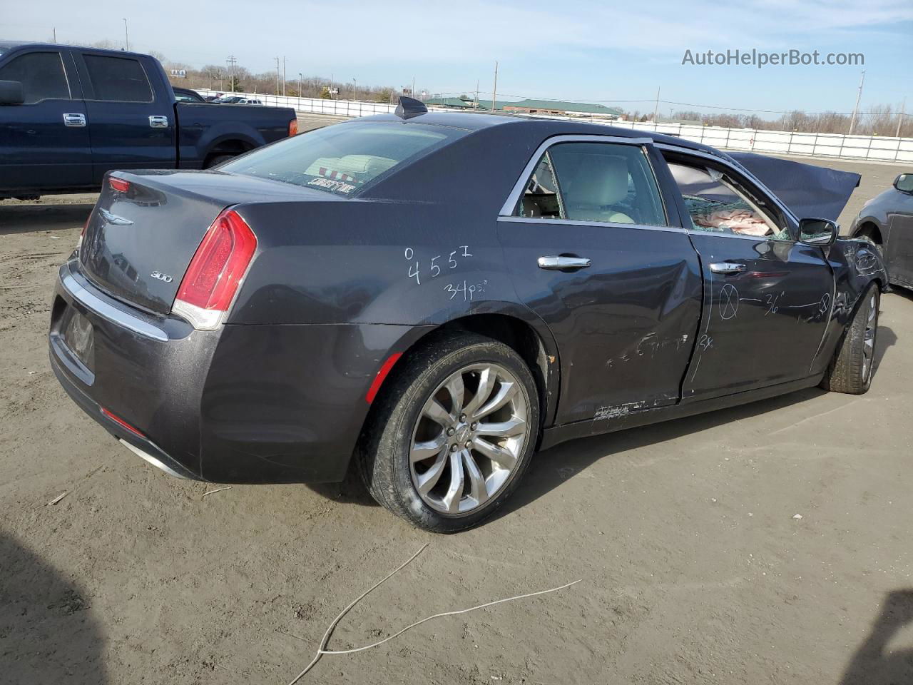 2017 Chrysler 300 Limited Gray vin: 2C3CCAAG3HH580099