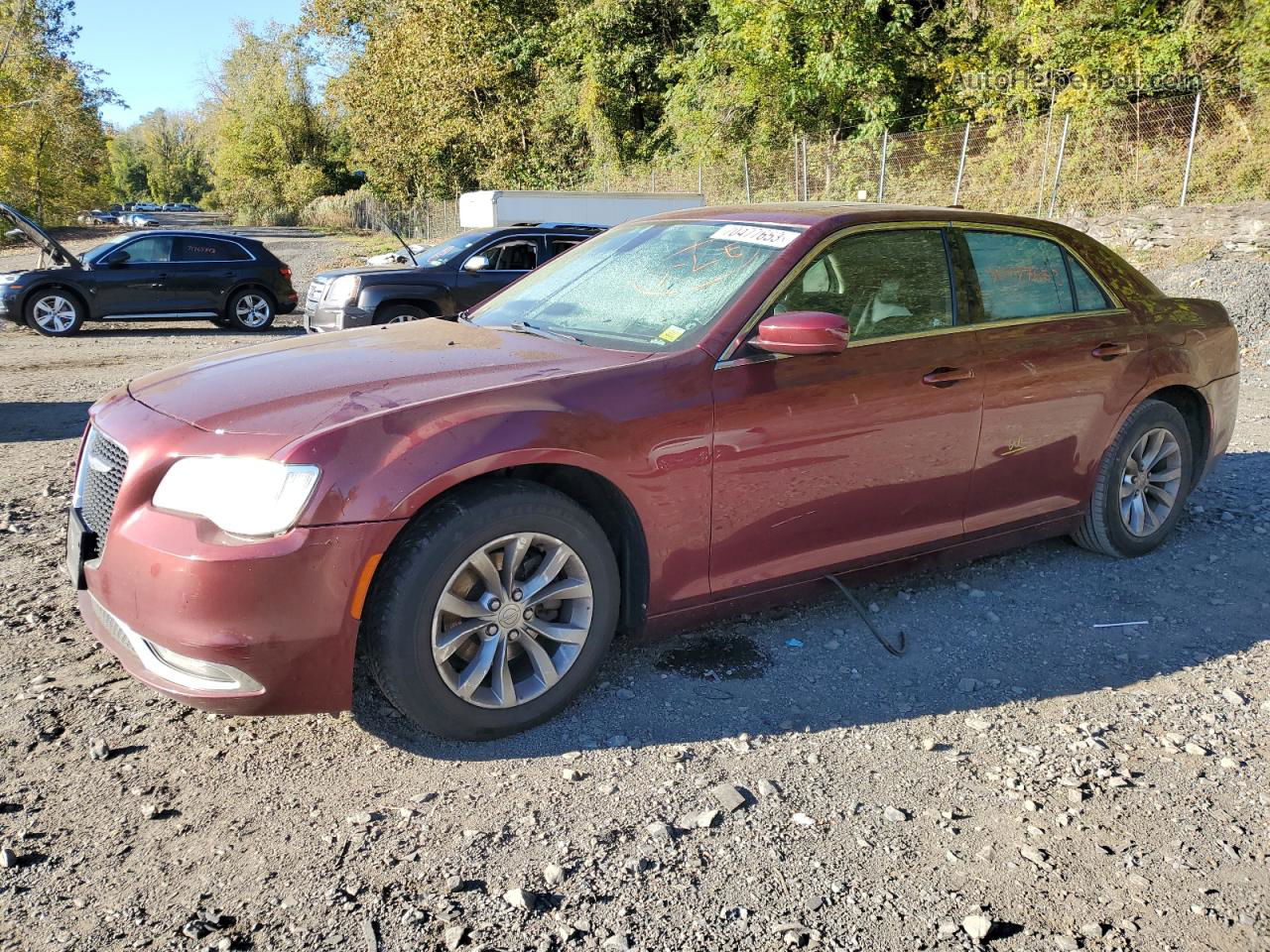 2016 Chrysler 300 Limited Бордовый vin: 2C3CCAAG5GH161430