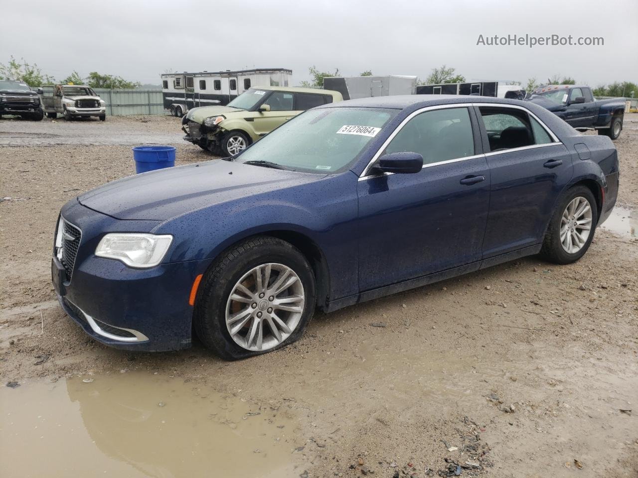 2016 Chrysler 300 Limited Синий vin: 2C3CCAAG6GH295833