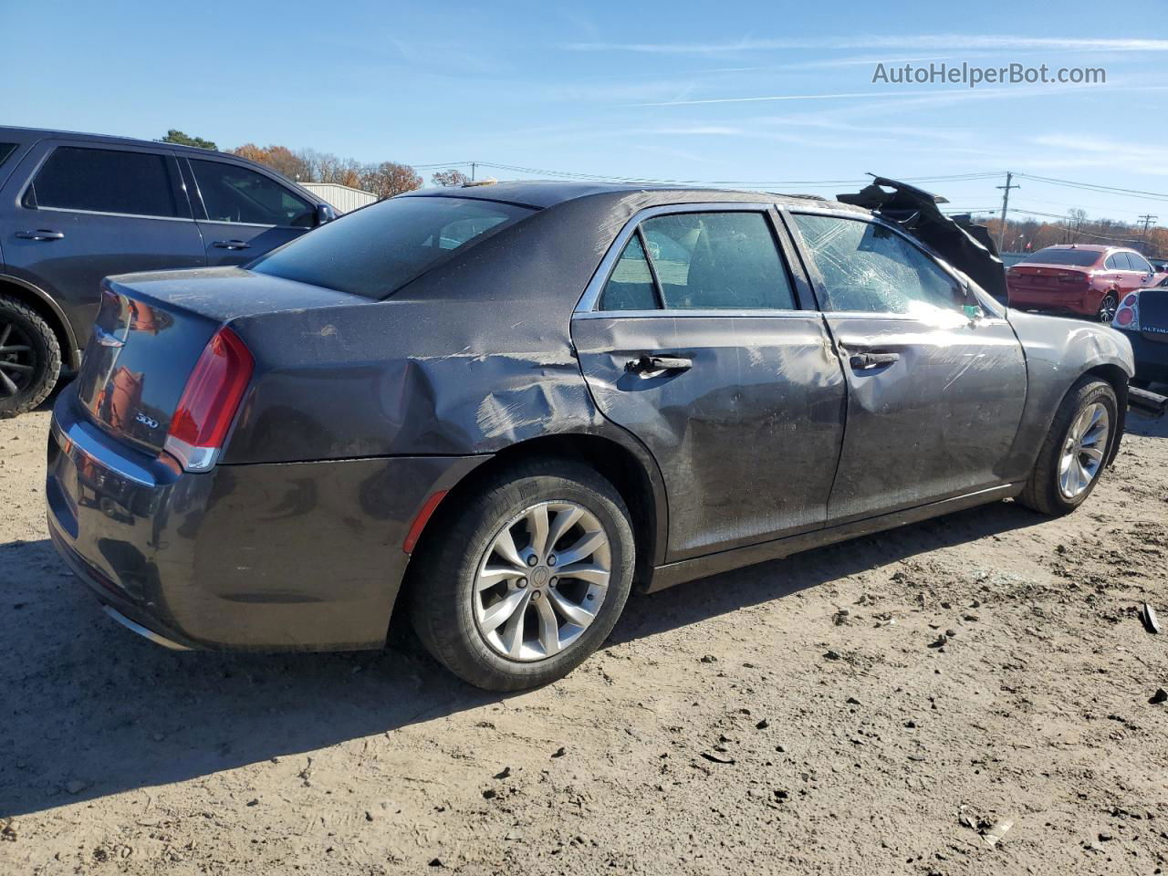 2016 Chrysler 300 Limited Серый vin: 2C3CCAAG8GH212418