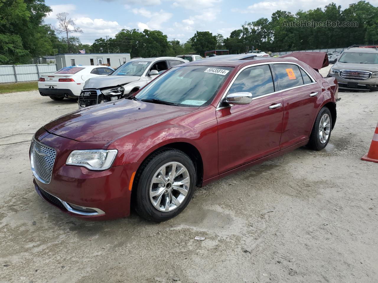 2016 Chrysler 300 Limited Бордовый vin: 2C3CCAAG9GH142010