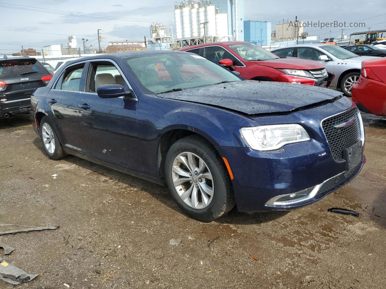 2016 Chrysler 300 Limited Blue vin: 2C3CCAAG9GH234136