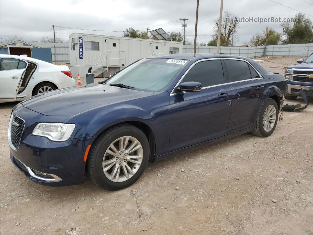 2016 Chrysler 300 Limited Синий vin: 2C3CCAAG9GH311247