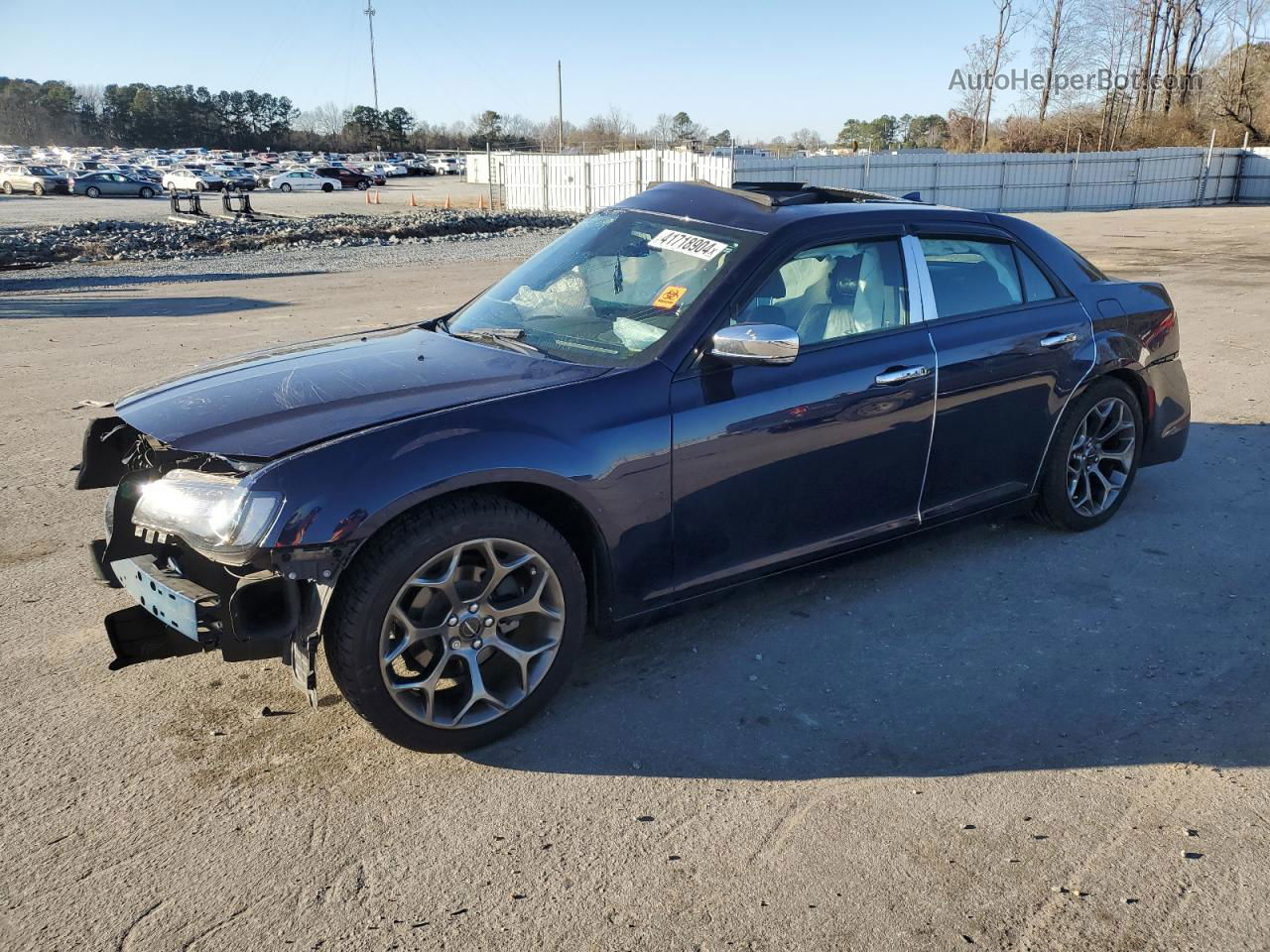 2016 Chrysler 300 S Синий vin: 2C3CCABG0GH274104