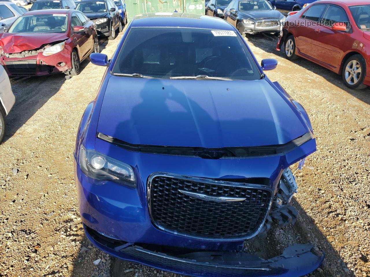 2019 Chrysler 300 S Синий vin: 2C3CCABG1KH515399