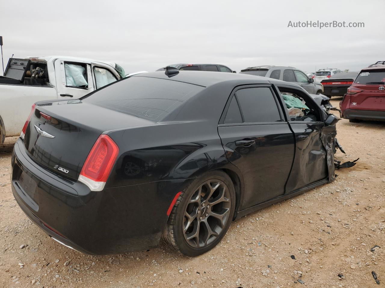 2016 Chrysler 300 S Черный vin: 2C3CCABG5GH238554