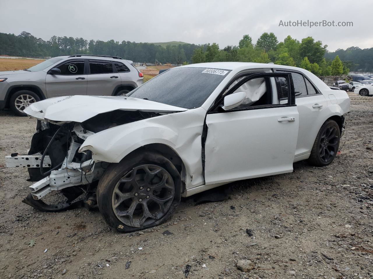 2019 Chrysler 300 S White vin: 2C3CCABG5KH515857