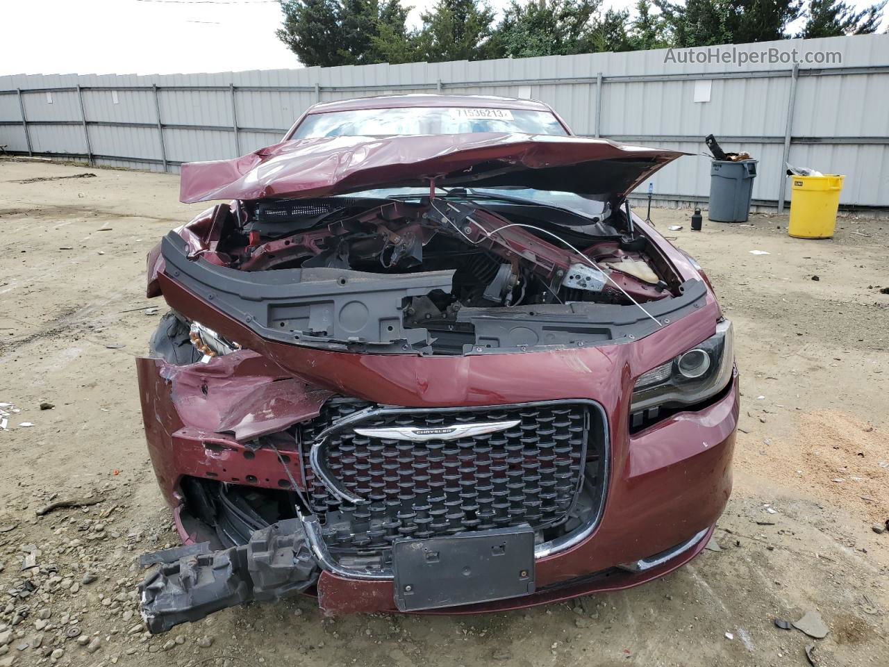 2019 Chrysler 300 S Burgundy vin: 2C3CCABG5KH686611