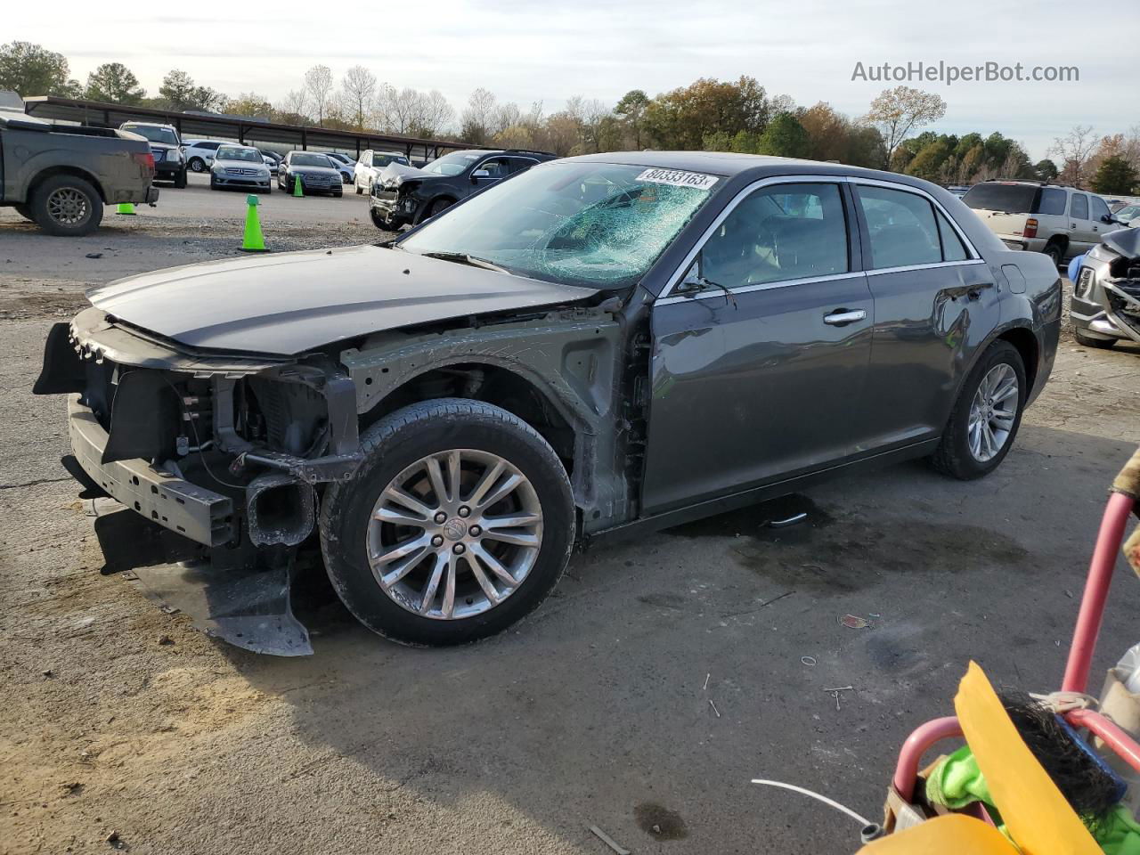 2017 Chrysler 300c  Gray vin: 2C3CCAEG0HH662480